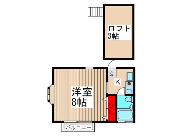 パシフィック東間　７の物件間取画像